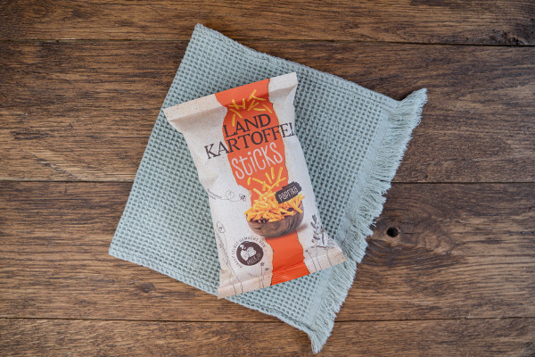 Landkartoffel-Sticks Paprika