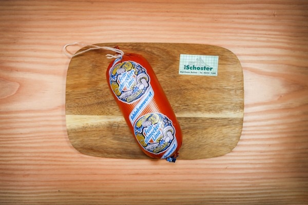 Fleischwurst am Stück vom Strohschwein