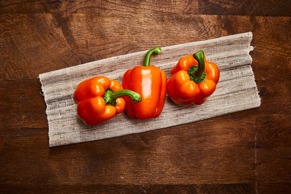 Orangene Paprika