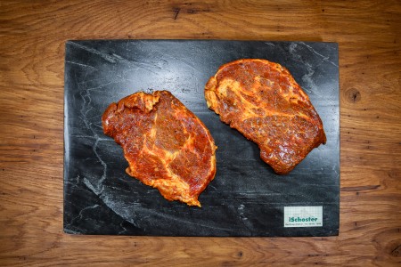 Nackensteak "Barbecue"  vom Strohschwein