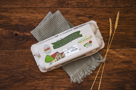 Eier aus Bodenhaltung Größe M